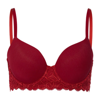 dark grey t-shirt bra on white background